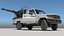 Militant Truck with anti-aircraft autocannon ZU-23  terrorist truck