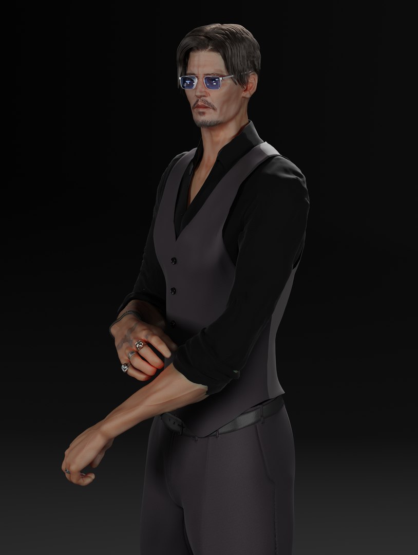 Johnny depp 3D model - TurboSquid 1701115