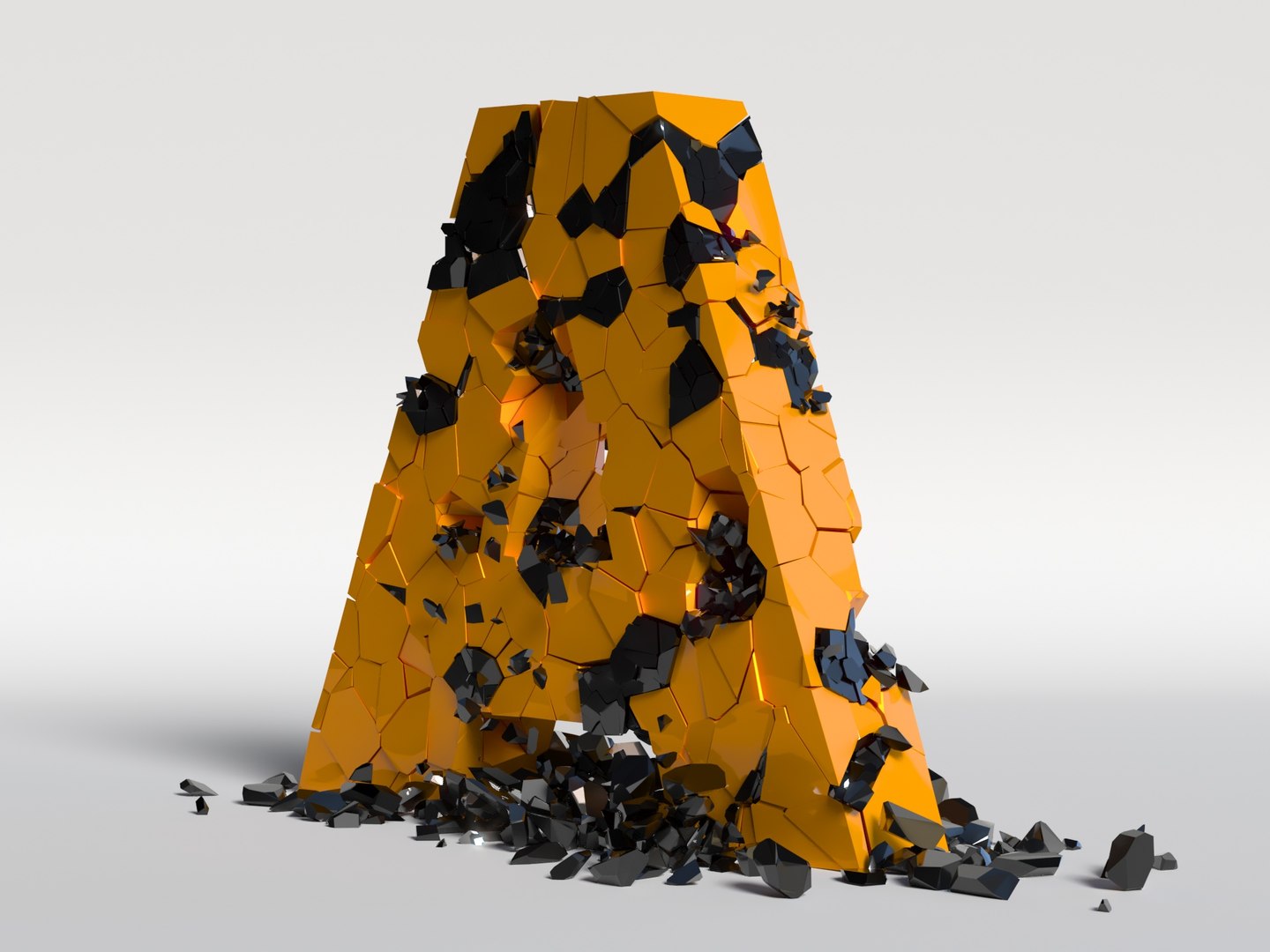 Collapsing Letters 3D Model - TurboSquid 1564263