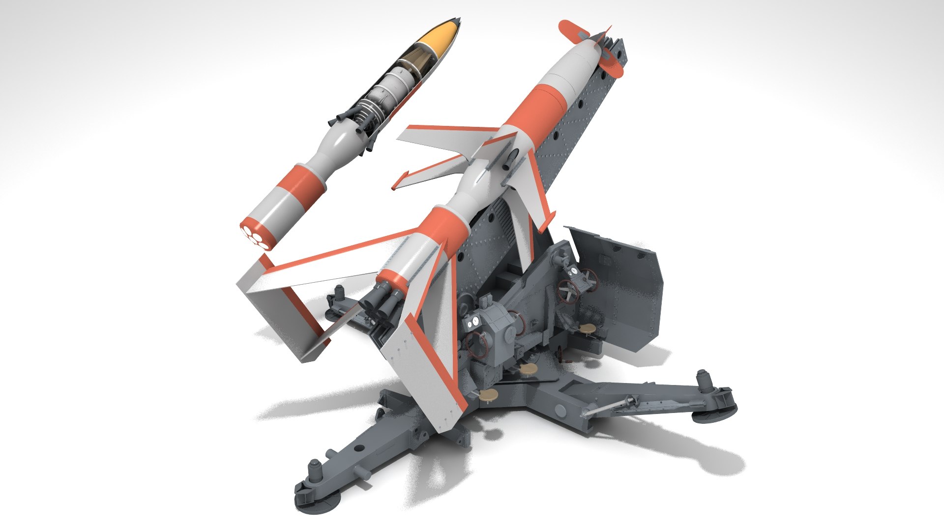 Rheintochter Model - TurboSquid 1724294