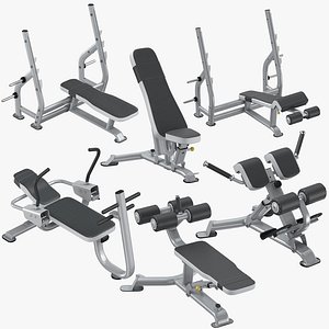 ab bench press 3D model