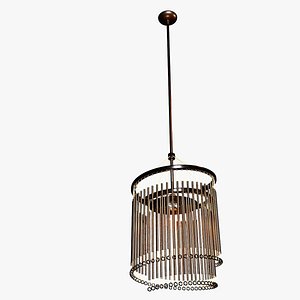 3D bronze mono chandelier model