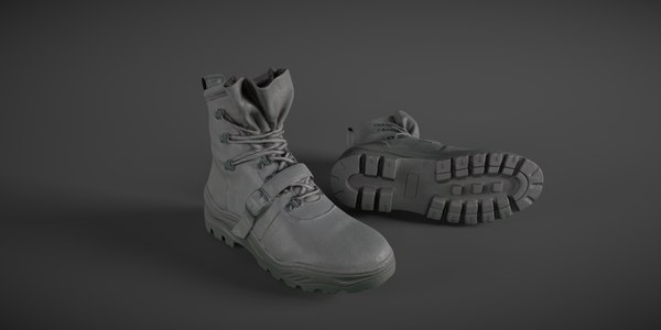 3D pair boots model - TurboSquid 1504885