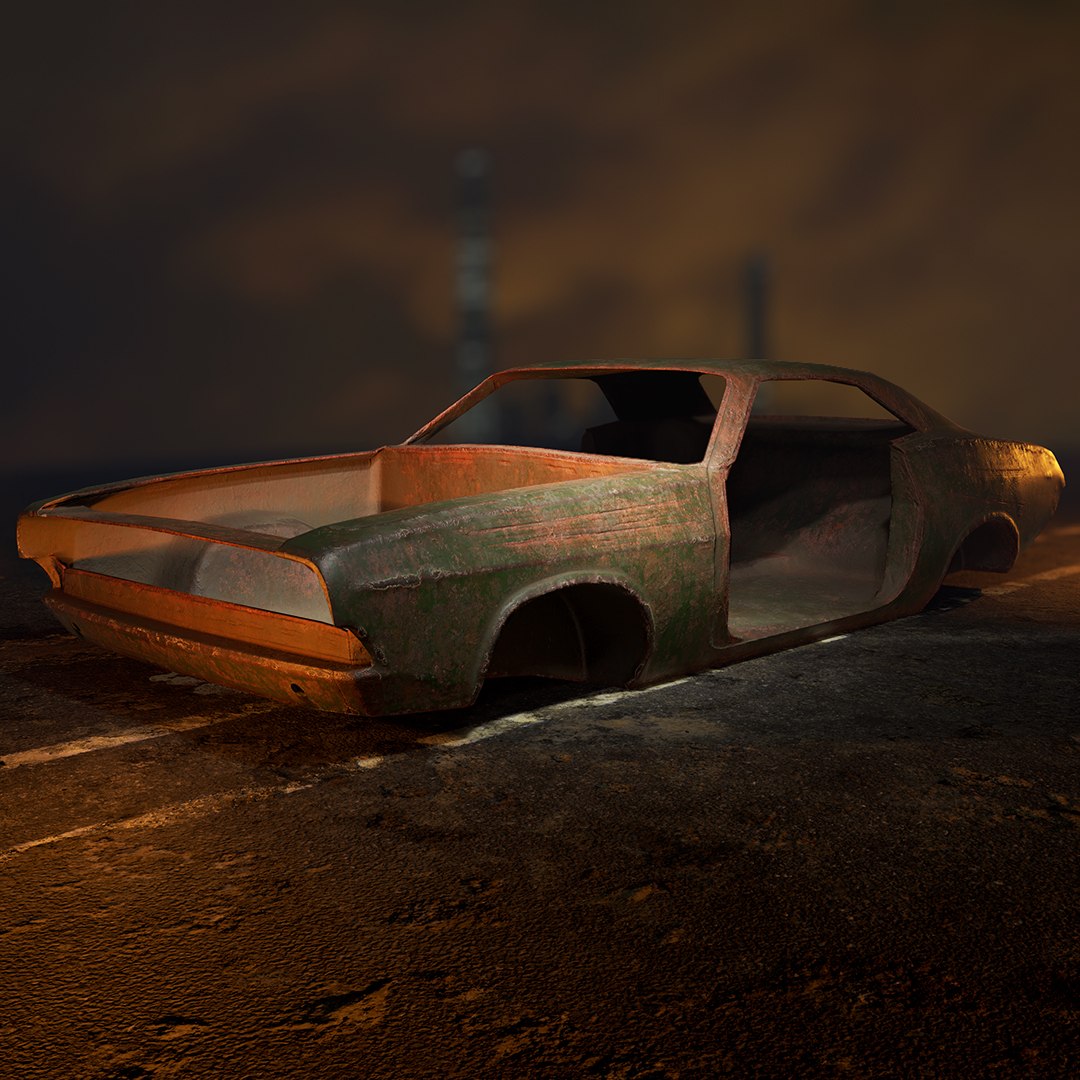 Old Car Body - Model - TurboSquid 1659927