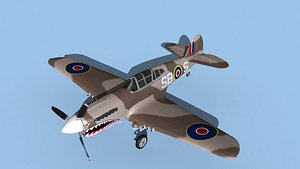 Curtiss P-40F Tomahawk V04 RAF