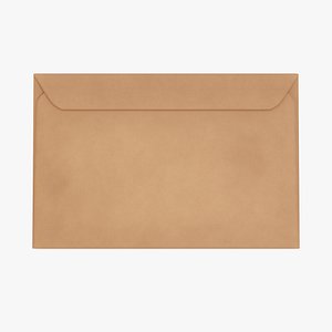 3D envelope paper mail