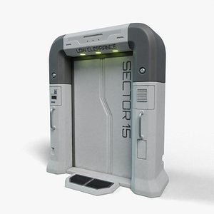 3D Sci-Fi Gate(1) model