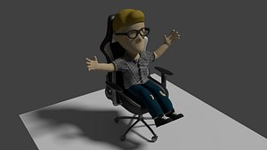 Character (Faceless) with Chair