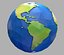 3d cartoon earth model