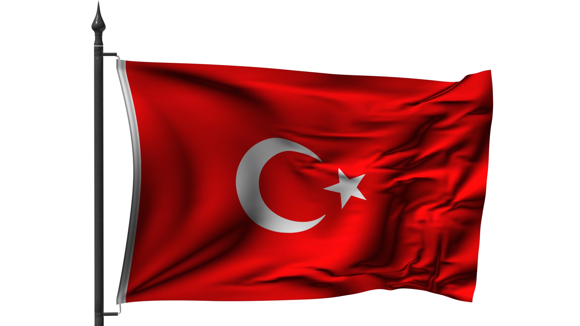 3d Model Flag Bayrak Cloth
