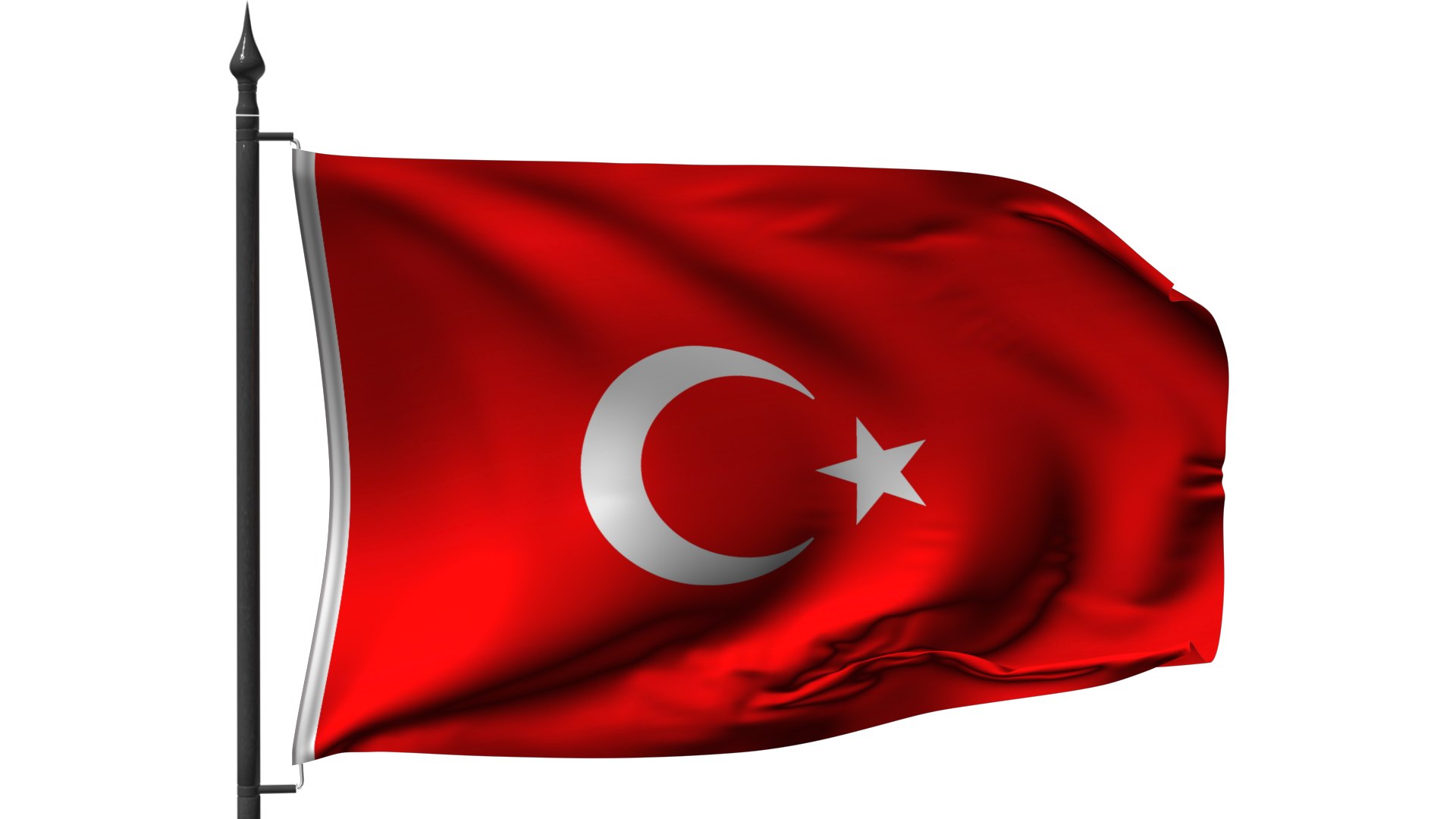 3d Model Flag Bayrak Cloth