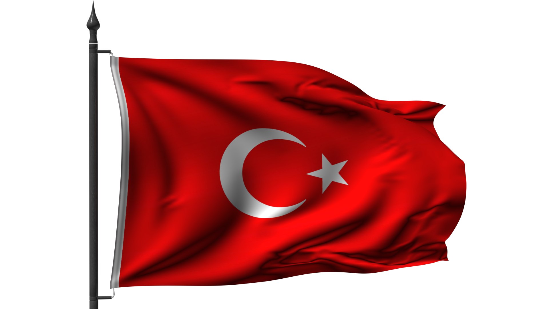 3d Model Flag Bayrak Cloth