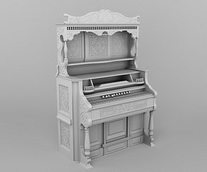 3D royal piano model