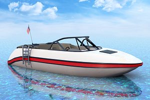 boat motorboat 3D model