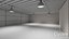 Modern unfurnished warehouse with office for Blender Eevee and Cycles