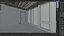 Modern unfurnished warehouse with office for Blender Eevee and Cycles
