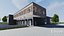 Modern unfurnished warehouse with office for Blender Eevee and Cycles