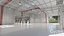 Modern unfurnished warehouse with office for Blender Eevee and Cycles