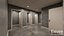Modern unfurnished warehouse with office for Blender Eevee and Cycles