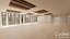 Modern unfurnished warehouse with office for Blender Eevee and Cycles