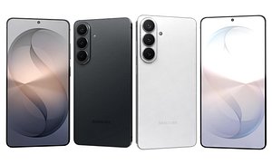 Samsung Galaxy S26 Plus Black And S26 White 3D