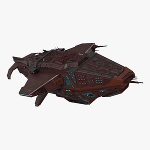 3D Futuristic Scifi Spaceship model