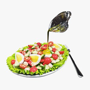 3D Salad 002 model