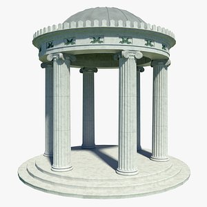 3d classical temple model