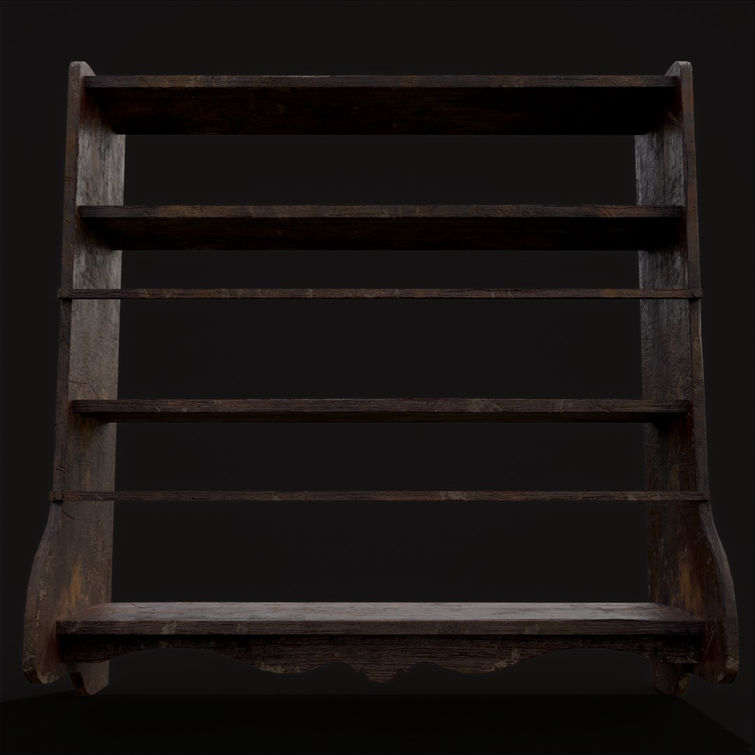 Ornate Old Medieval Wall Mounted Dishes Rack 3D Model - TurboSquid 1937651