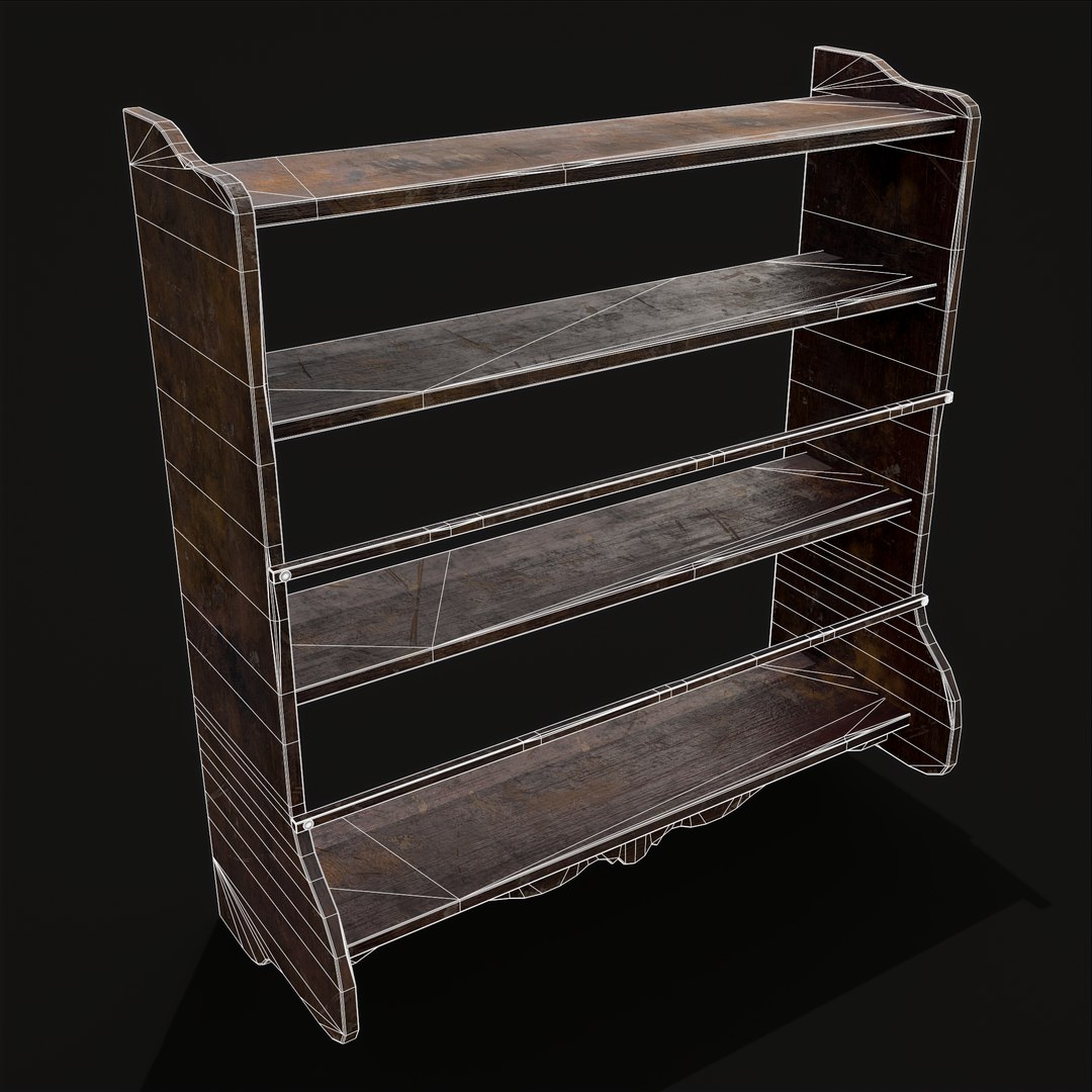 Ornate Old Medieval Wall Mounted Dishes Rack 3D Model - TurboSquid 1937651