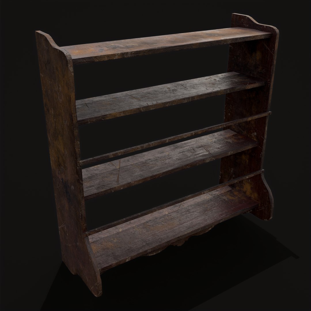 Ornate Old Medieval Wall Mounted Dishes Rack 3D Model - TurboSquid 1937651