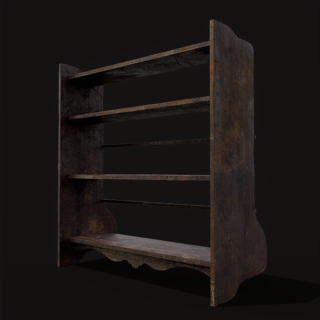 Ornate Old Medieval Wall Mounted Dishes Rack 3D Model - TurboSquid 1937651
