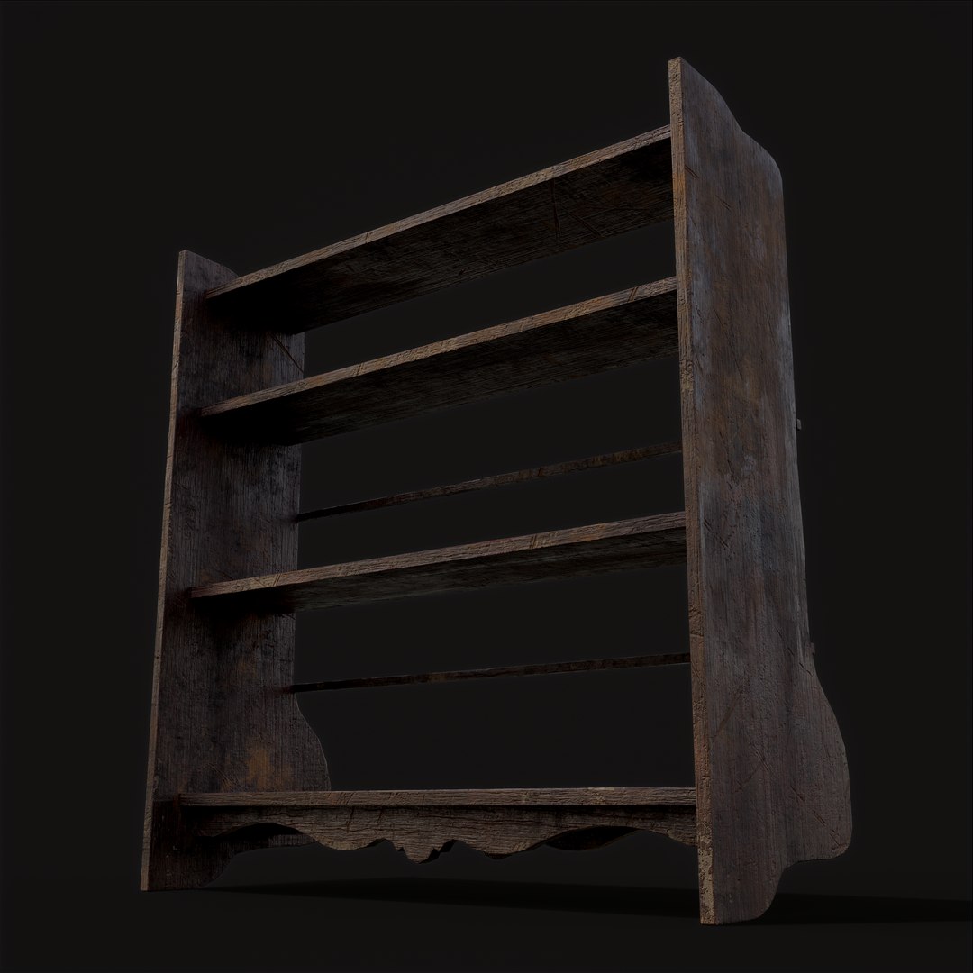 Ornate Old Medieval Wall Mounted Dishes Rack 3D Model - TurboSquid 1937651