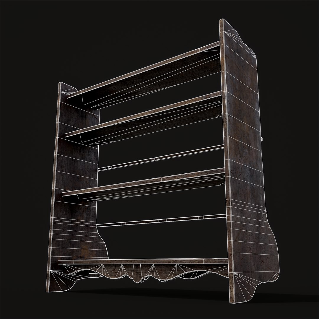 Ornate Old Medieval Wall Mounted Dishes Rack 3D model - TurboSquid 1937651