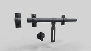 Gate Barrel Bolt Medieval M1