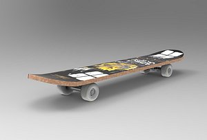 Blowin Skateboard 3D model
