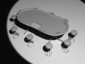 poker table 3d max