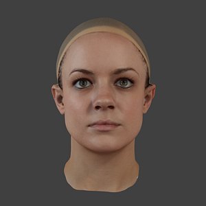 3d accurate scan girls head model