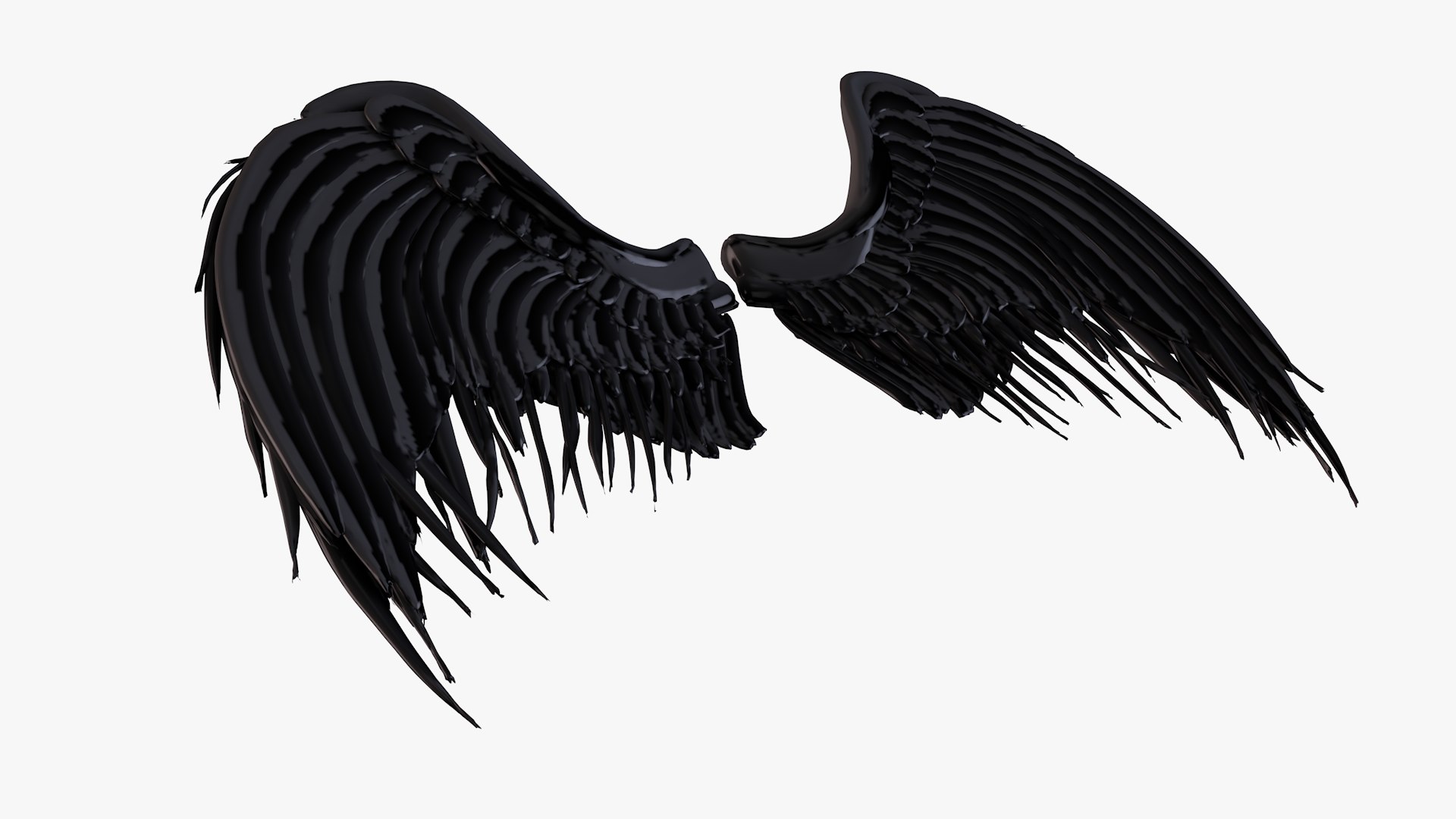 Realistic Black Wings. Angel Black Wings Or Bird Fly Wing. 3D Bird Wings  Design Template. Royalty Free SVG, Cliparts, Vectors, and Stock  Illustration. Image 209816398.