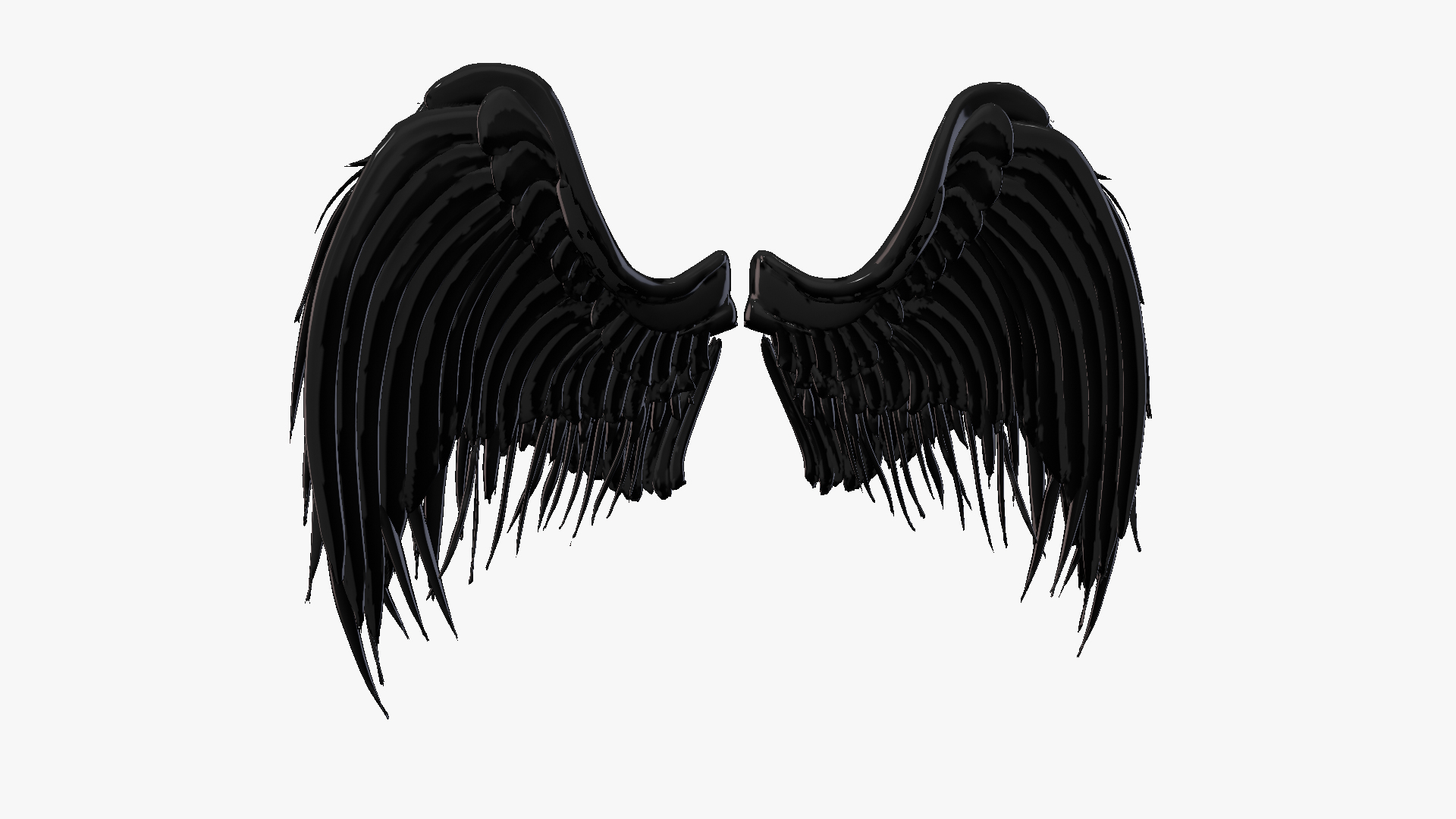 Black Wings Transparent PNG Image  Demon wings, Black wings, Angel wings  green screen