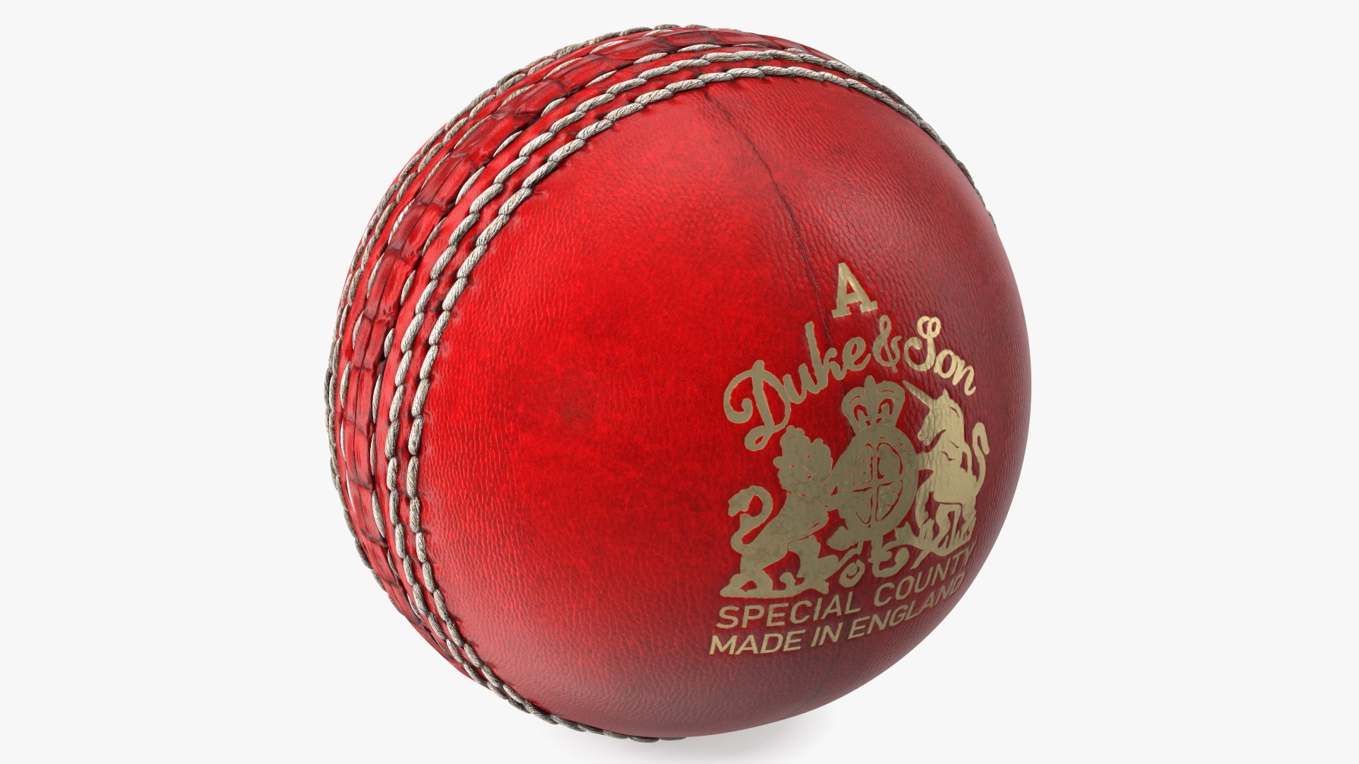 Cricket Ball Duke And Son 3D model preview
