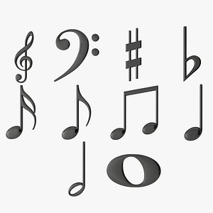 Plastic Musical Notes