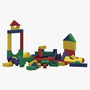 toy kids building blocks 3D model