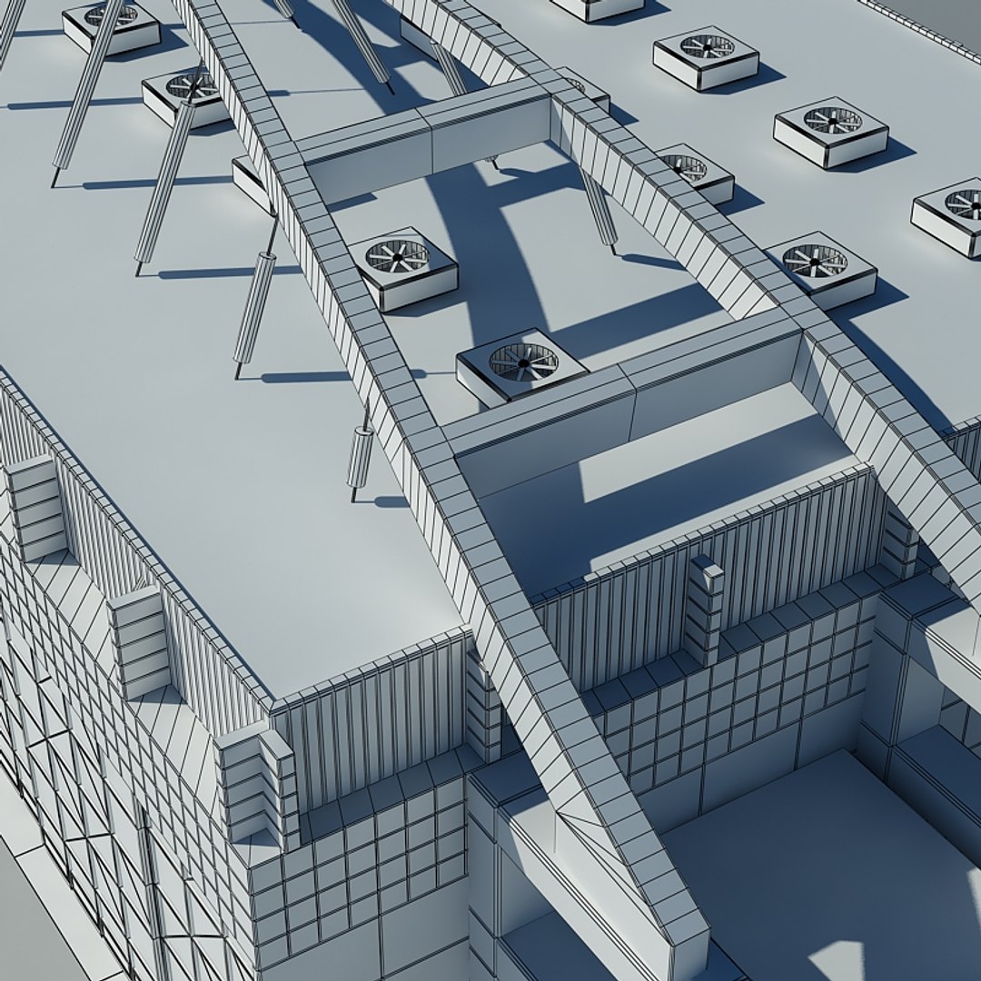 Large Architectural Interior 3d Max