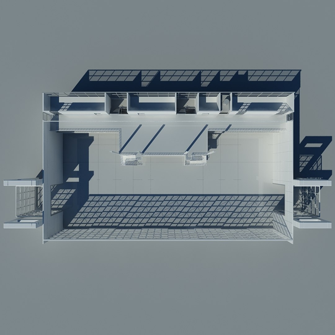 Large Architectural Interior 3d Max