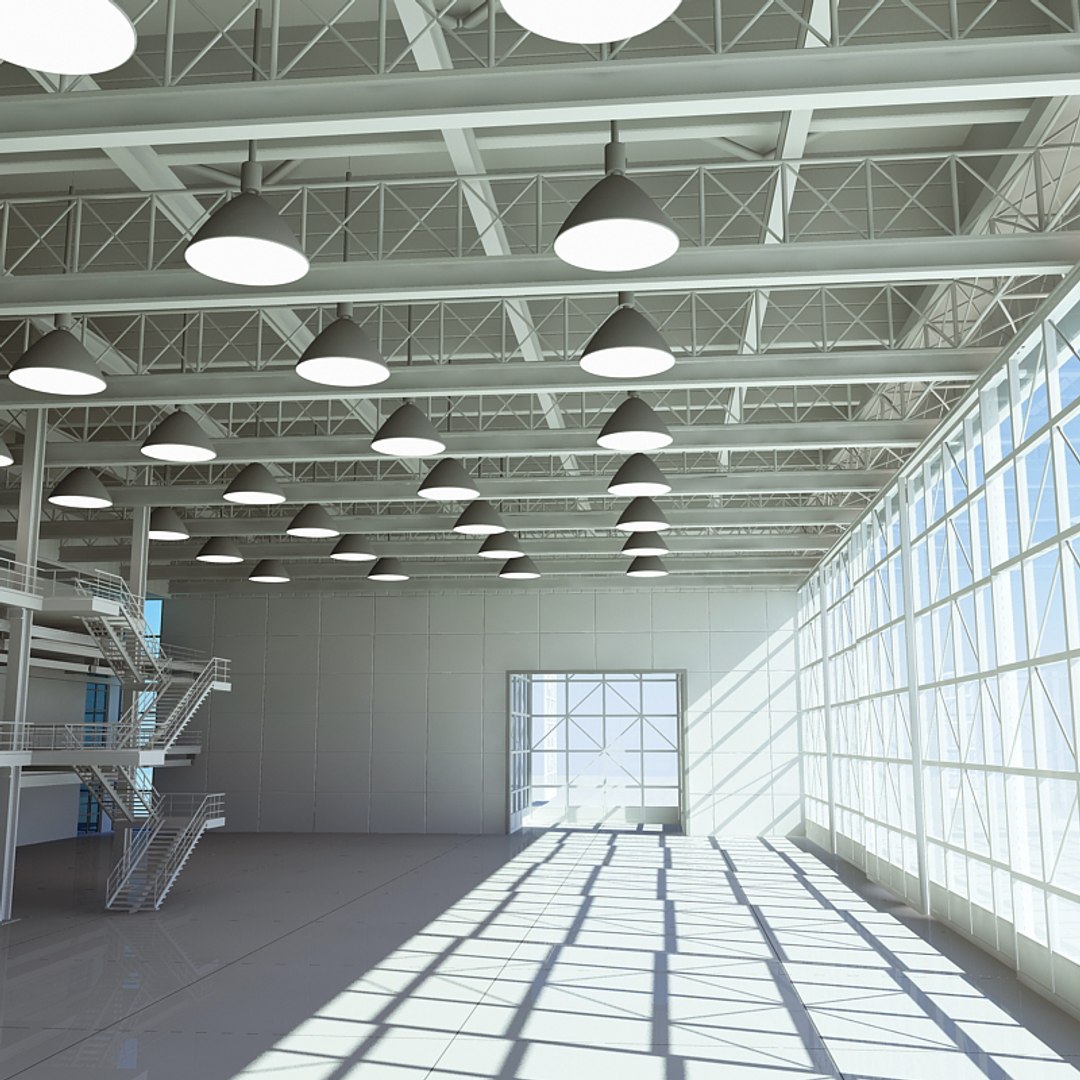 Large Architectural Interior 3d Max