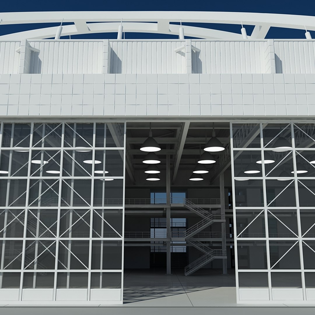 Large Architectural Interior 3d Max