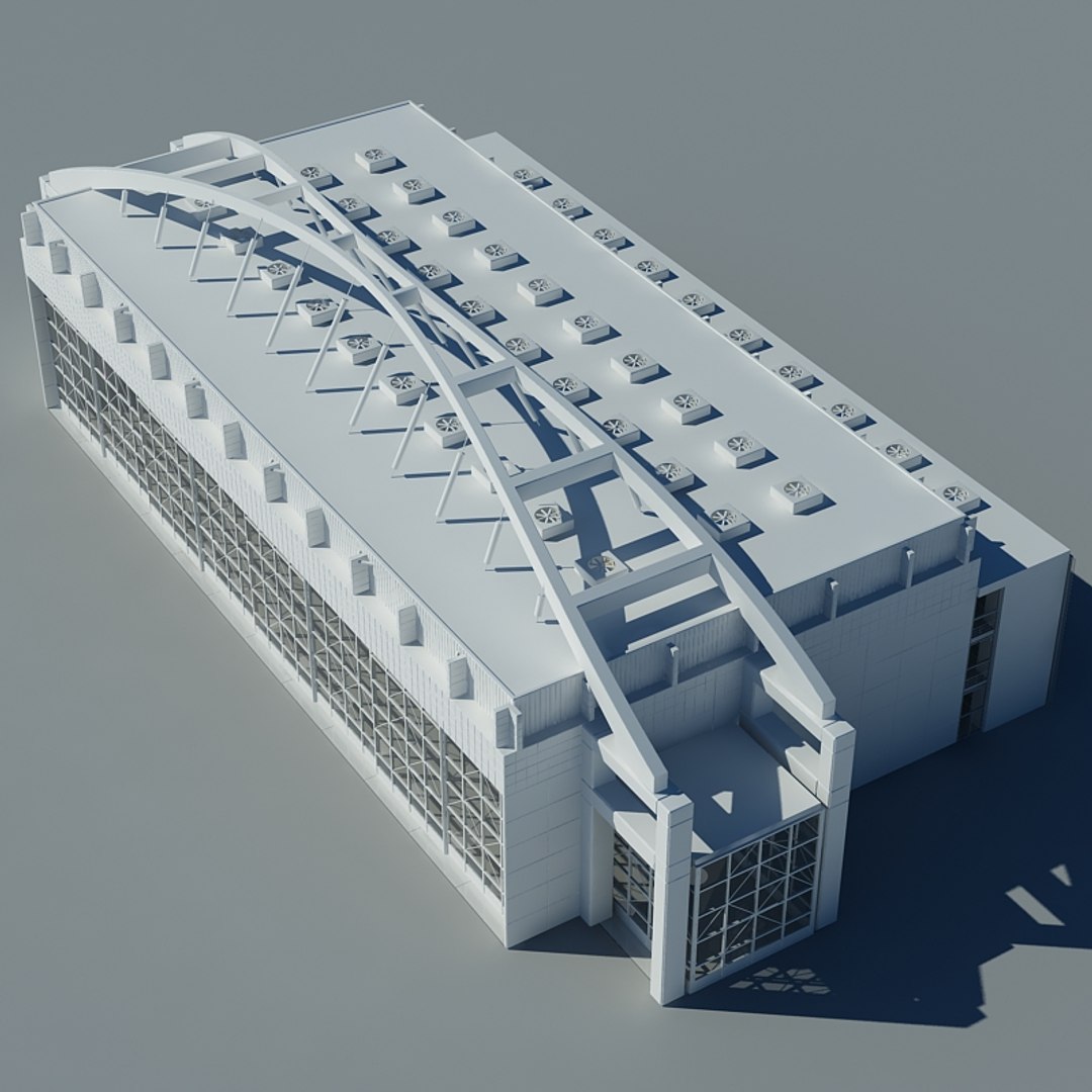 Large Architectural Interior 3d Max