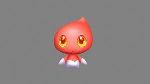 Cartoon flame monster - Balrog