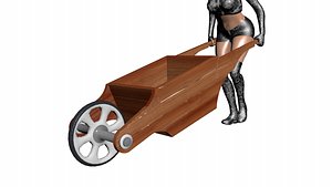 3D model wheelbarrow